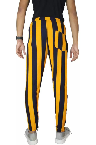 Buy Black Slim Fit Striped Pants by Gentwith.com with Free Shipping